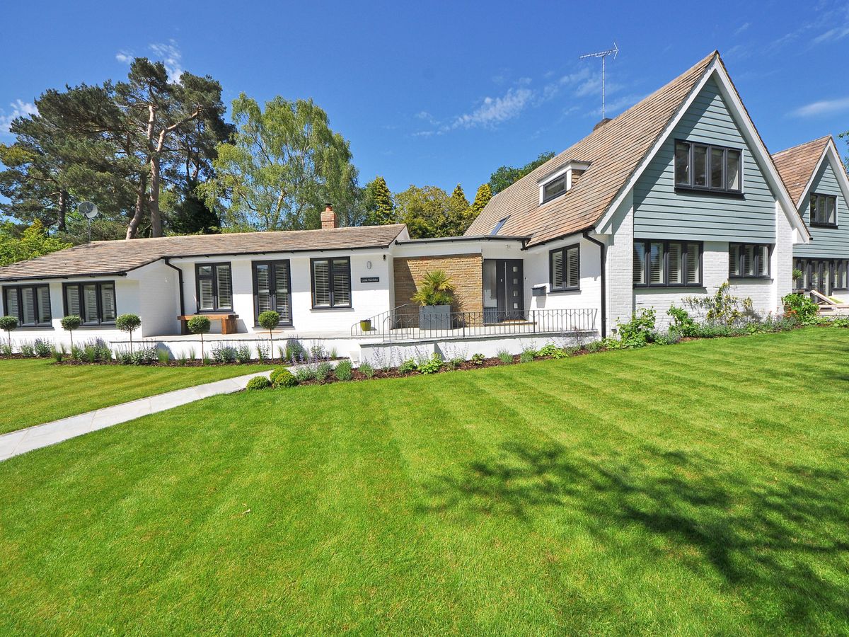 Well-kept residential landscape and lawn